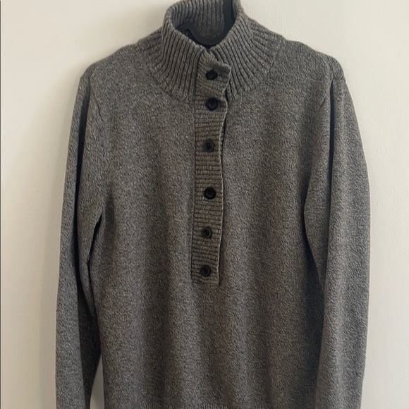 Eddie Bauer Gray Turtleneck Sweater Soft Wool-Blend - Picture 6 of 6